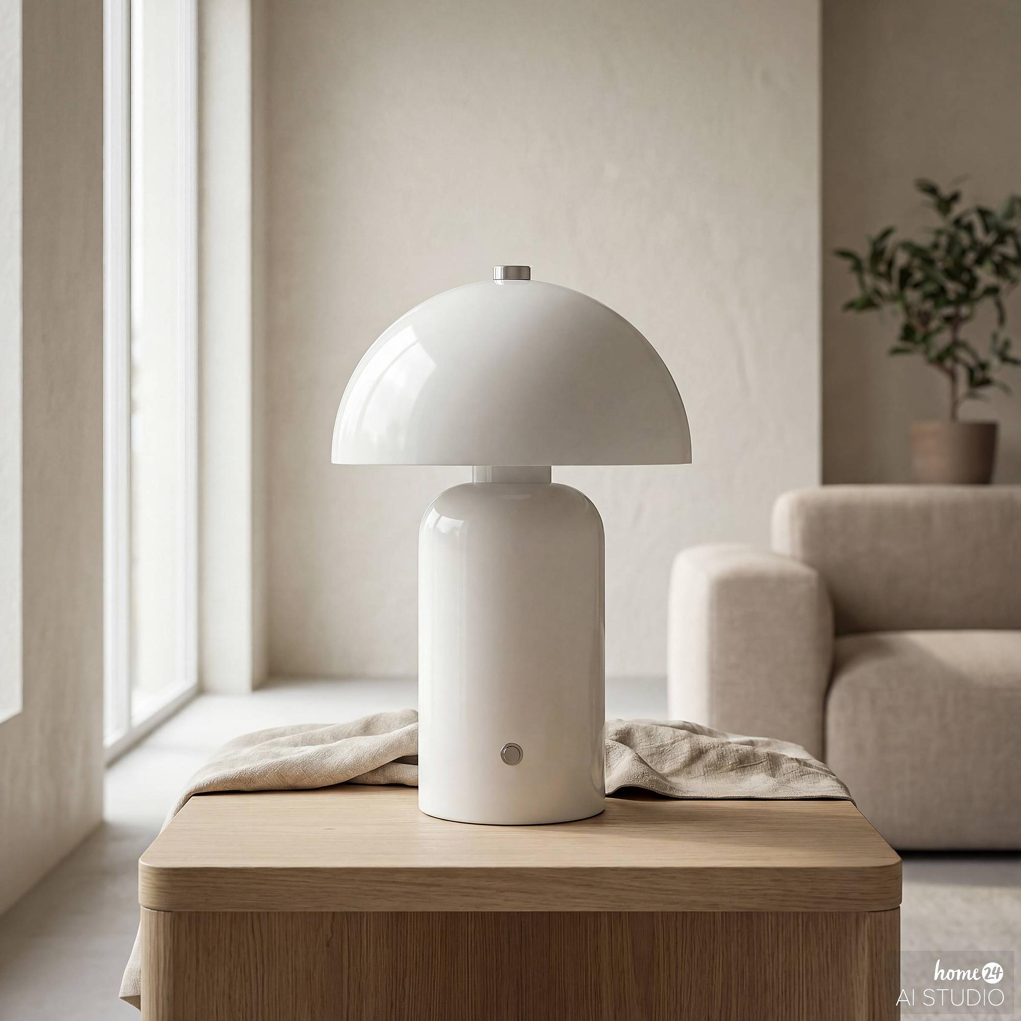 MOCH Rechargeable Table Lamp Dimmable Beige 3