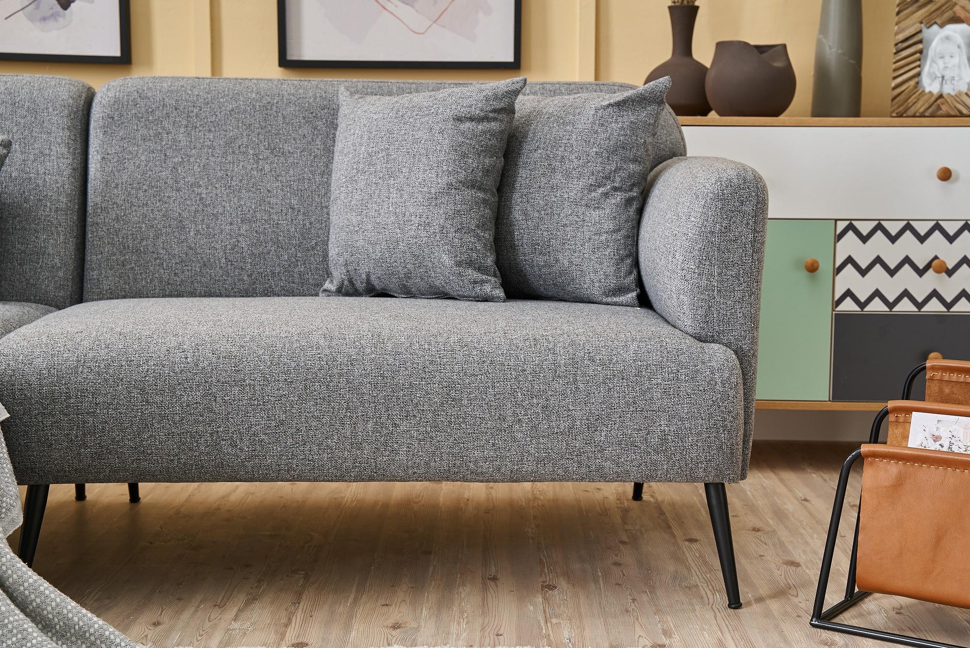 Revos Sofa Récamiere Links Grau 1