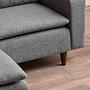 Lungo Mini Ecksofa Hellgrau 3