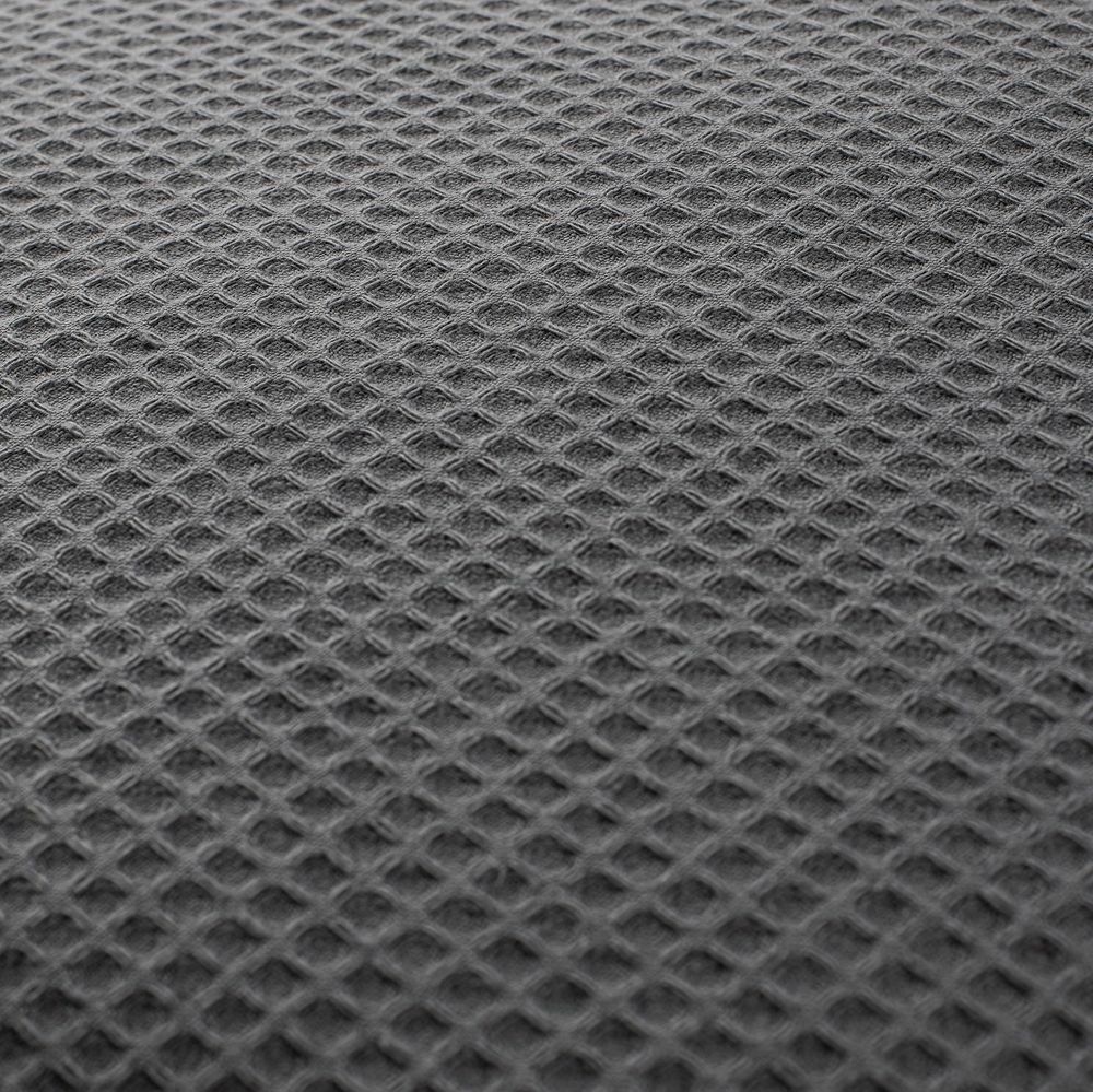 Kissen und Decken Set aus Waffelpiqué 100% Baumwolle Grau 4