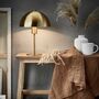 Tischlampe 1-flammig Metall Gold 4