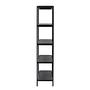 Home Shelf Wood Black 3