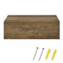 Oslo Wandregal Nachttisch Holz Natural  5