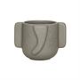 Elephant Flower Pot Ceramic Grey 0