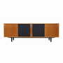 Vintage Sideboard Eschenholz Braun 1970er Jahre 0