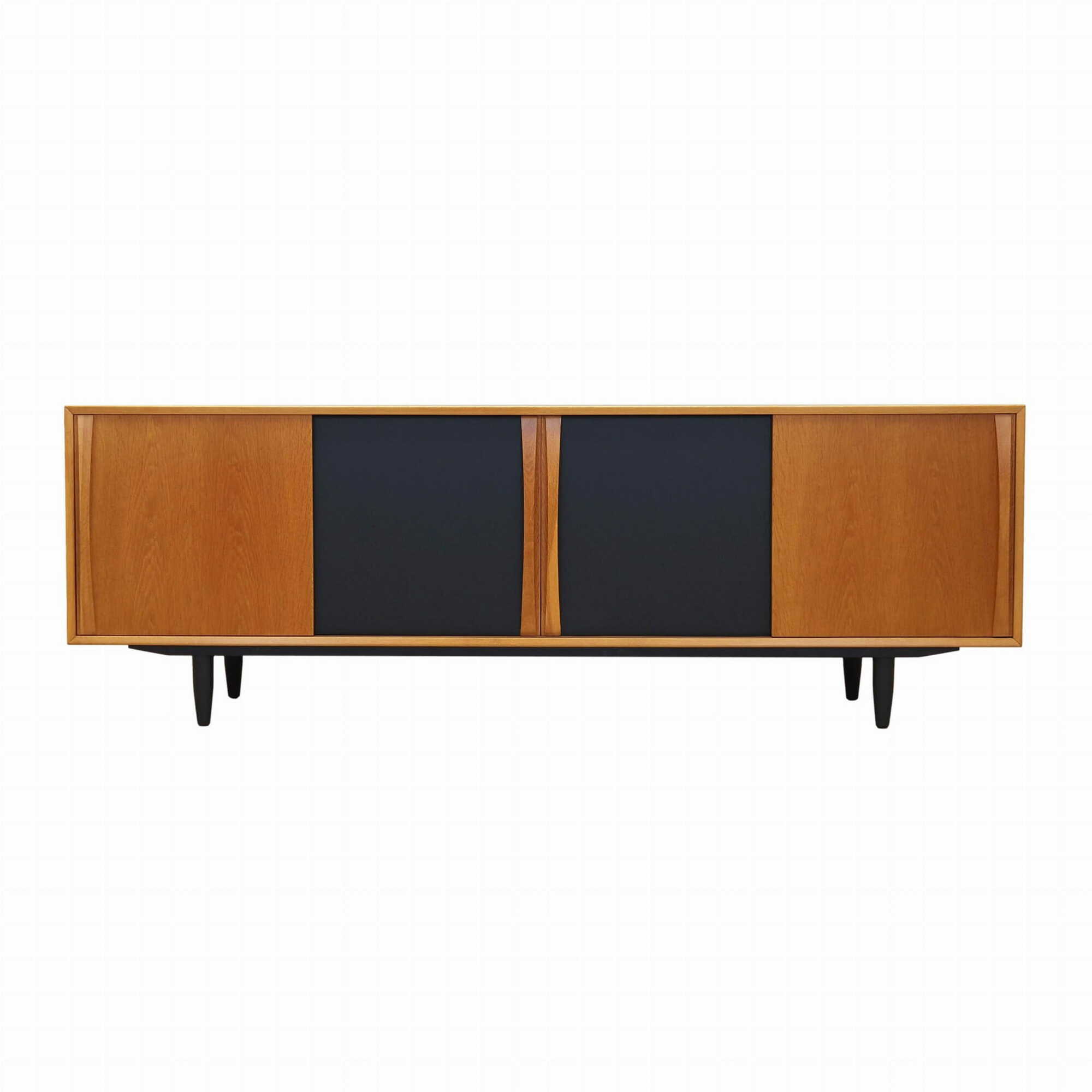 Vintage Sideboard Eschenholz Braun 1970er Jahre 0