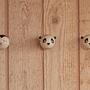 Gancio Panda in legno naturale Mini 3