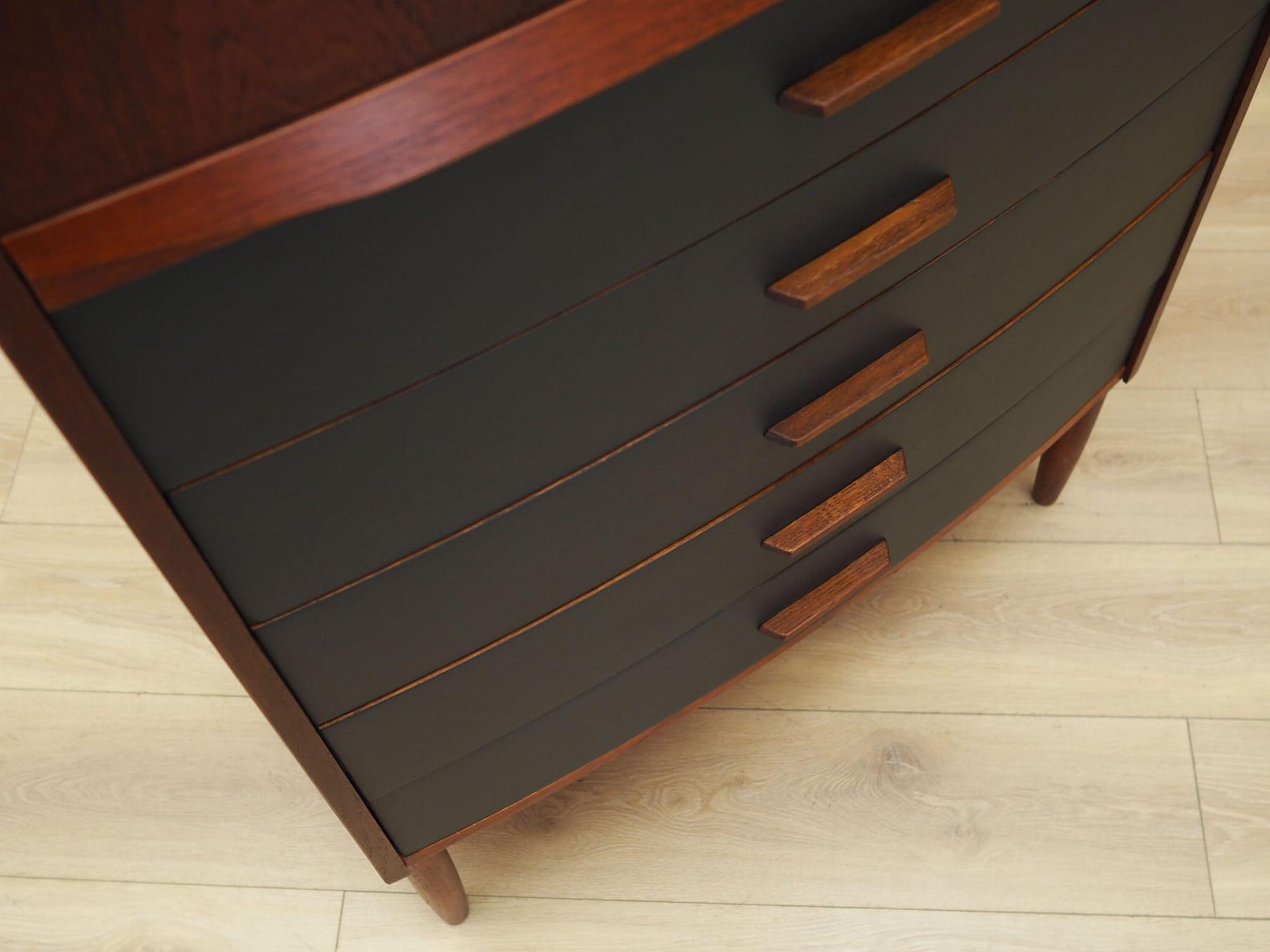Chest of drawers Teak wood 1970s 8