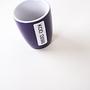 Purple porcelain cup 1970s HOPTIMIST 5