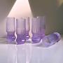 6x Vintage Drinking Glasses Crystal 1970s 1