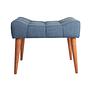 Nordic Charm Pouf Holz Blau 0