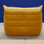 Togo Poltrona e Pouf Set da 2 pezzi Velluto Giallo Senape 4