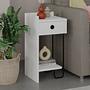 Sirius Bedside Table Left White 9