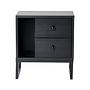 Glimmer Nightstand Black with black legs 4