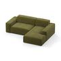 2-Sitzer Sofa Karen Récamiere Rechts Oliv 2
