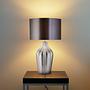 Chevron table lamp steel grey 1-light 1
