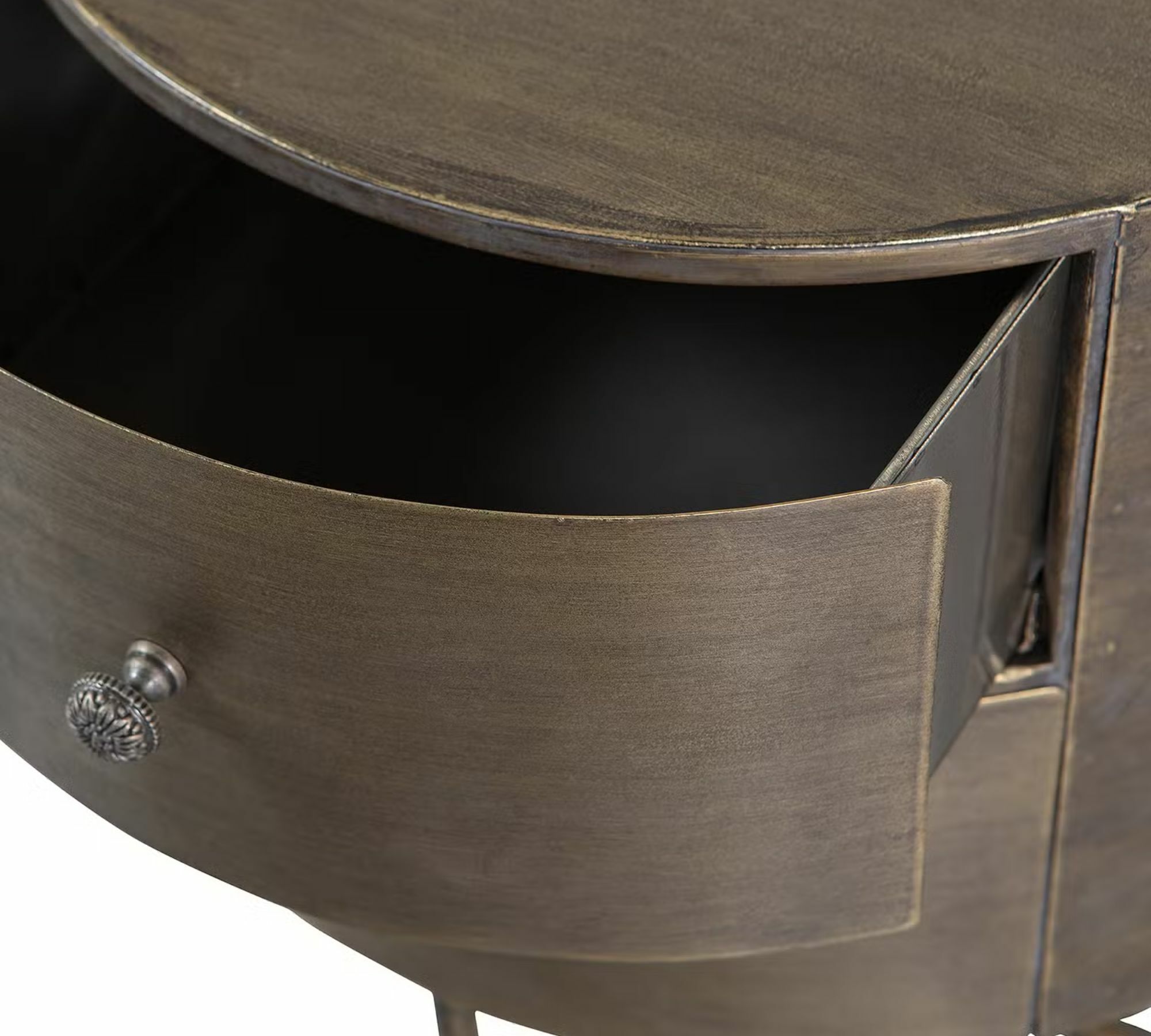 Beistelltisch Metall Antik Messing 6