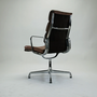 EA209 Softpad Chair Bürostuhl Leder Aluminium Braun 2