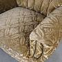 Armchair Textile Wood Yellow 1960s 14