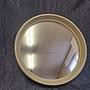 Vintage Wandspiegel Rund Kunststoff Creme 1
