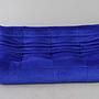 Togo Sofa 3-seater Velvet Cobalt Blue 0