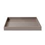 Lacktablett Holz Grau 30x30cm 0