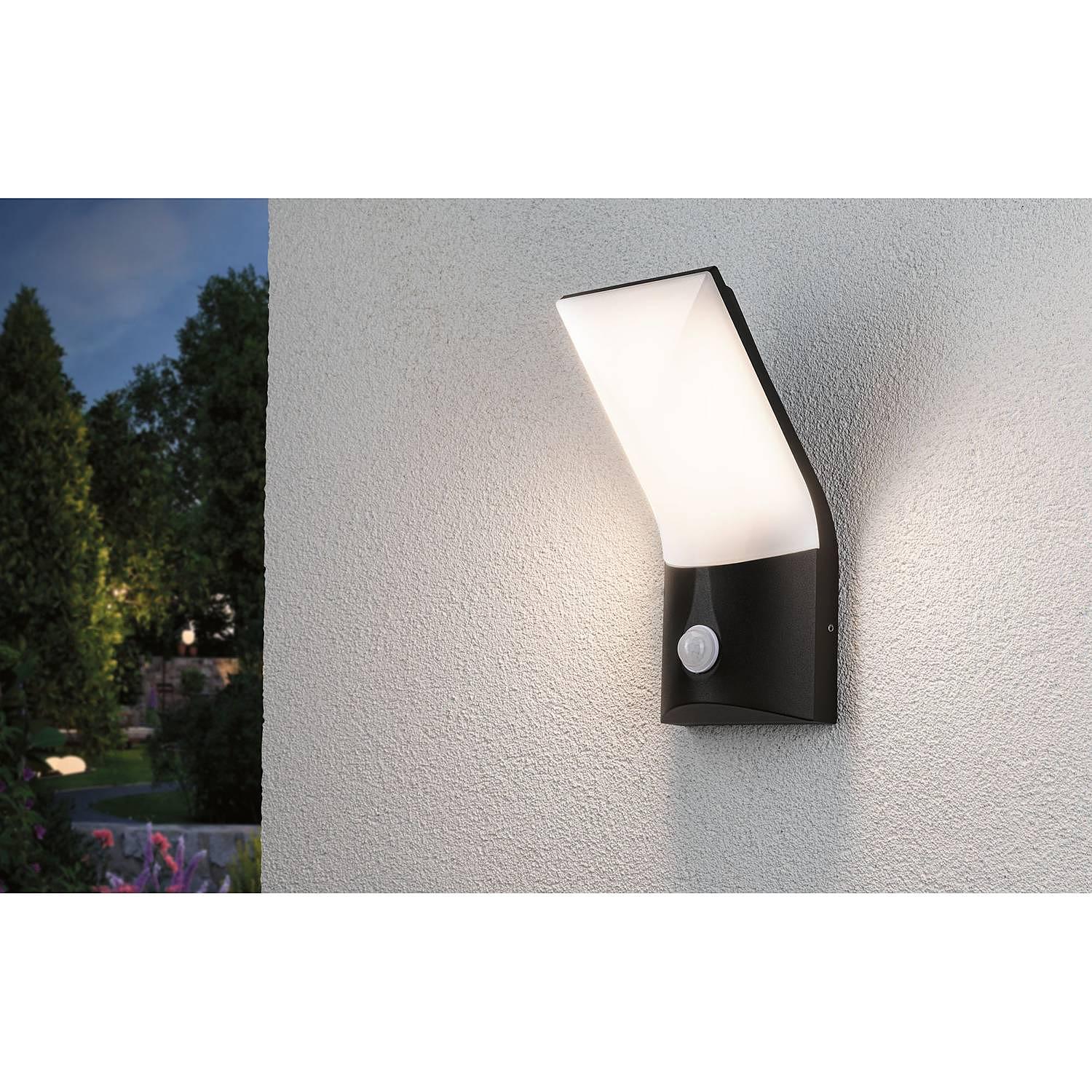 Wandleuchte Adya Aluminium 1-Flammig Anthrazit 0