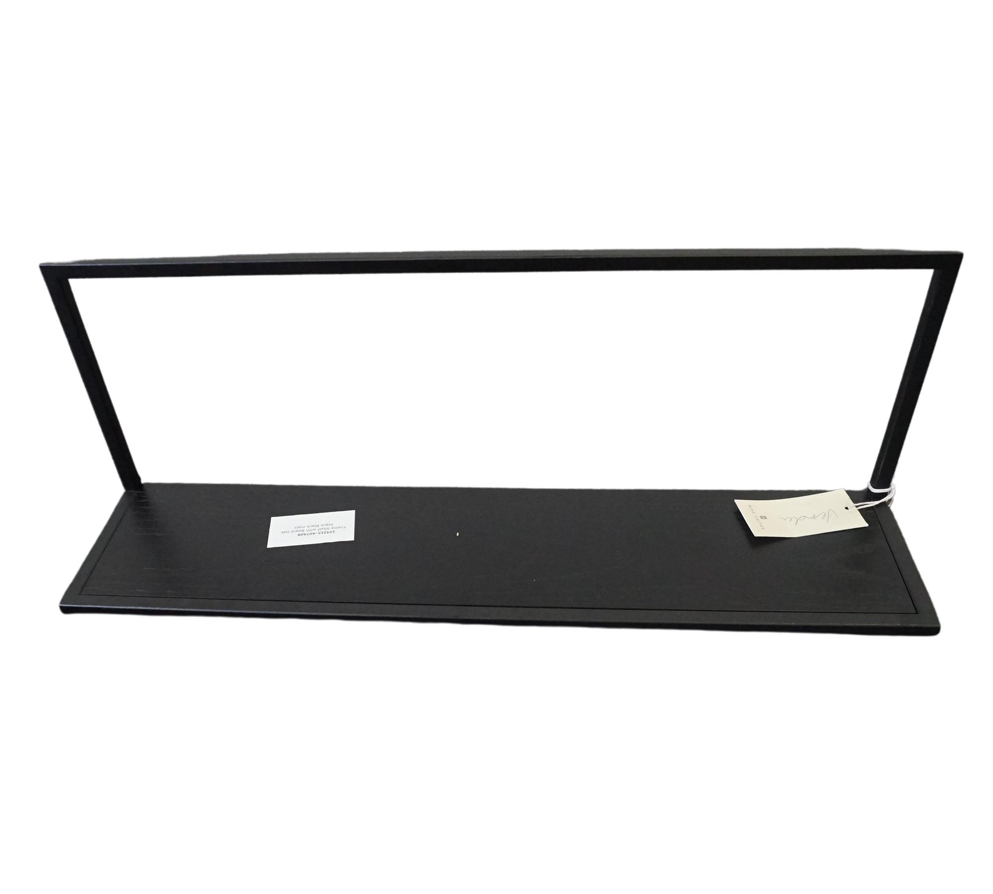 Frame Regal mit Brett Eiche Schwarz 1