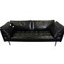 UTILITY 3-Sitzer Sofa Leder Schwarz 0