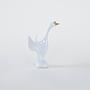 Porzellan-Gans-Figur Weiß 1960er Jahre 3