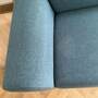 Sofa 3-Sitzer Stoff Blau 3