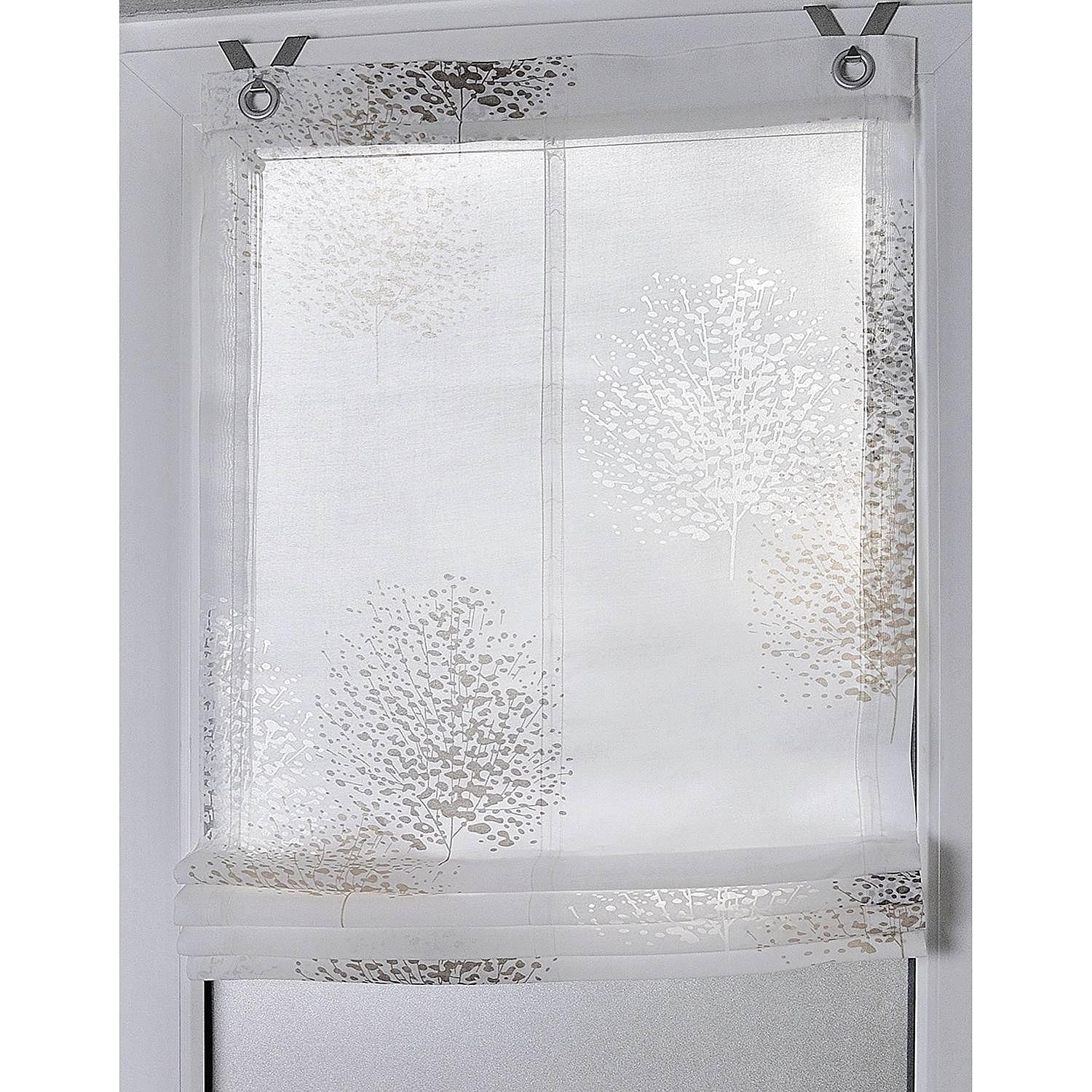 Raffrollo Bellinda Webstoff Weiß 80 x 140 cm 2