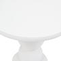 Walsa Round Side Table Mango Wood Whitewash 8