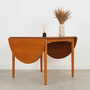 Vintage dining table Teak brown 1970s 4