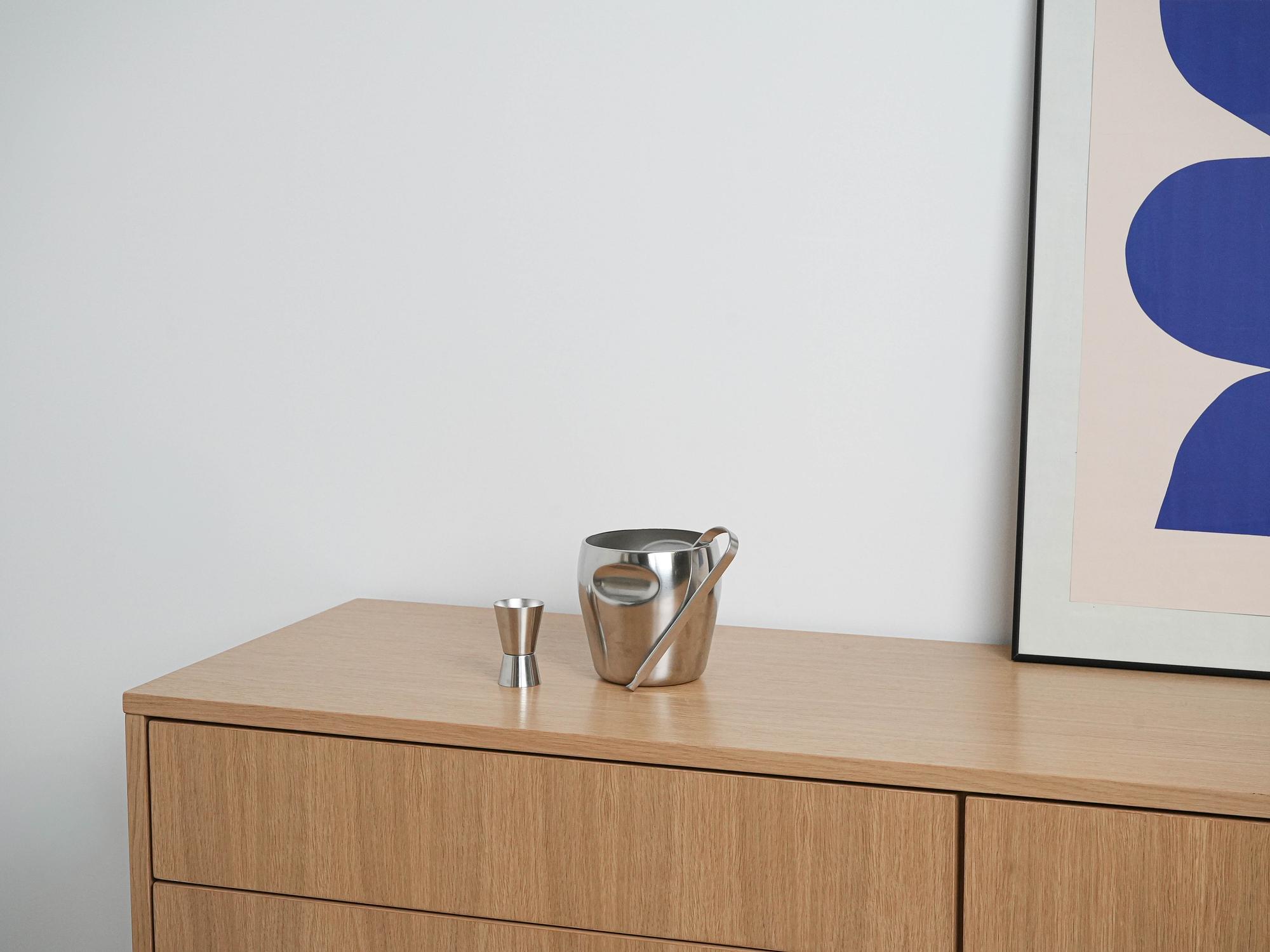 Eiskübel Metall Silber 4