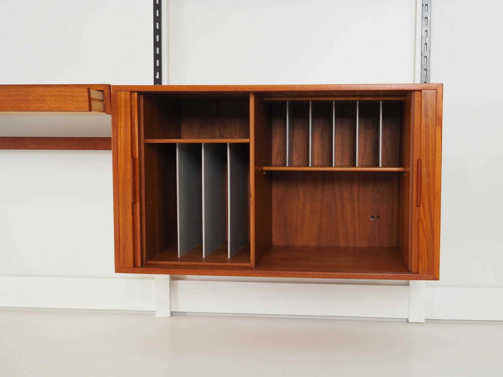 Bücherregal Holz Braun 1960er Jahre  5