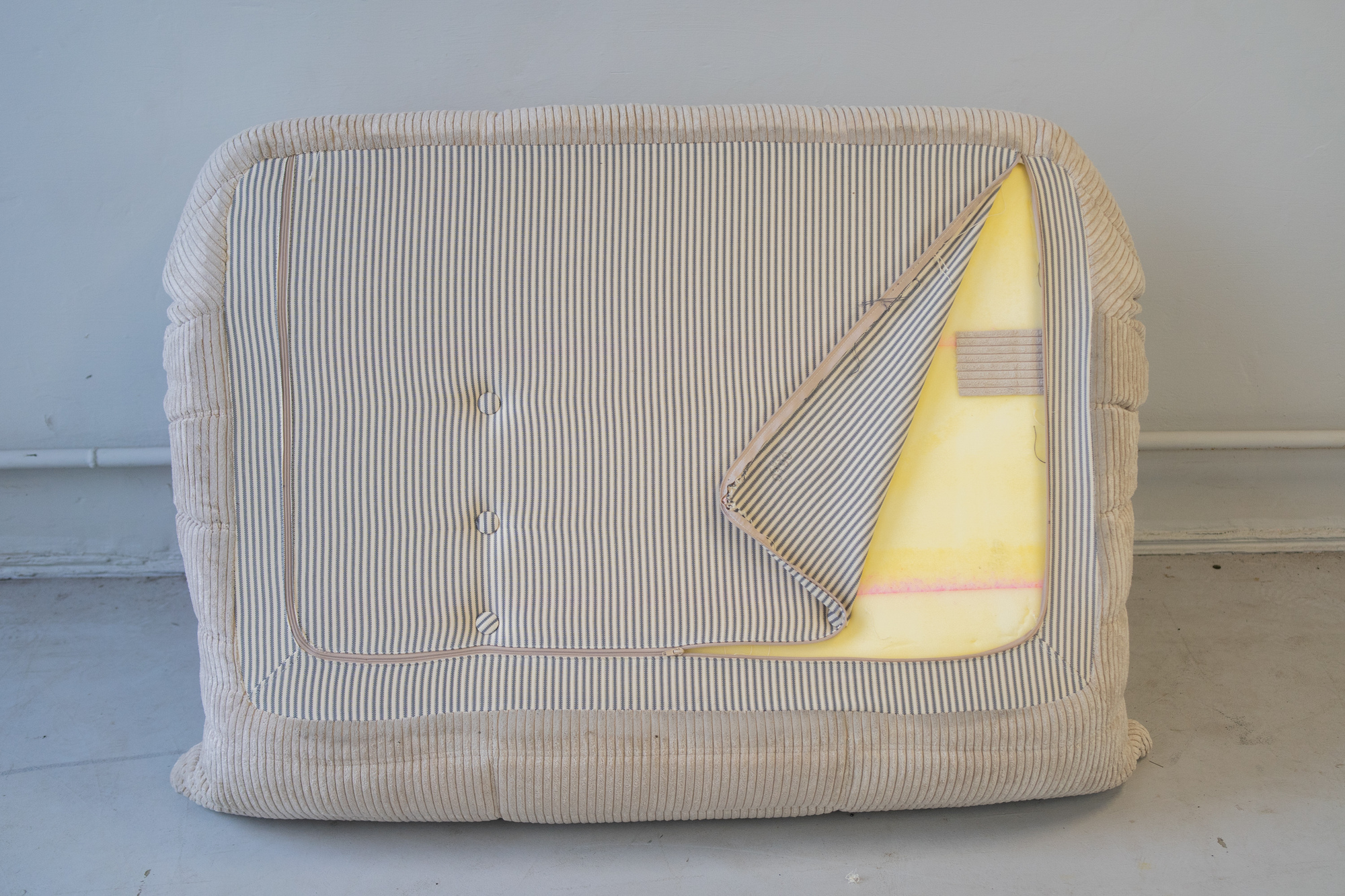 Togo Lounge Set 5 pezzi Velluto a coste Beige 2