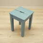 Stool Wood Gray 1950s 2