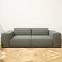 Pyllow Sofa 2-Sitzer Kiesgrau meliert 100% natürliche Wolle 5