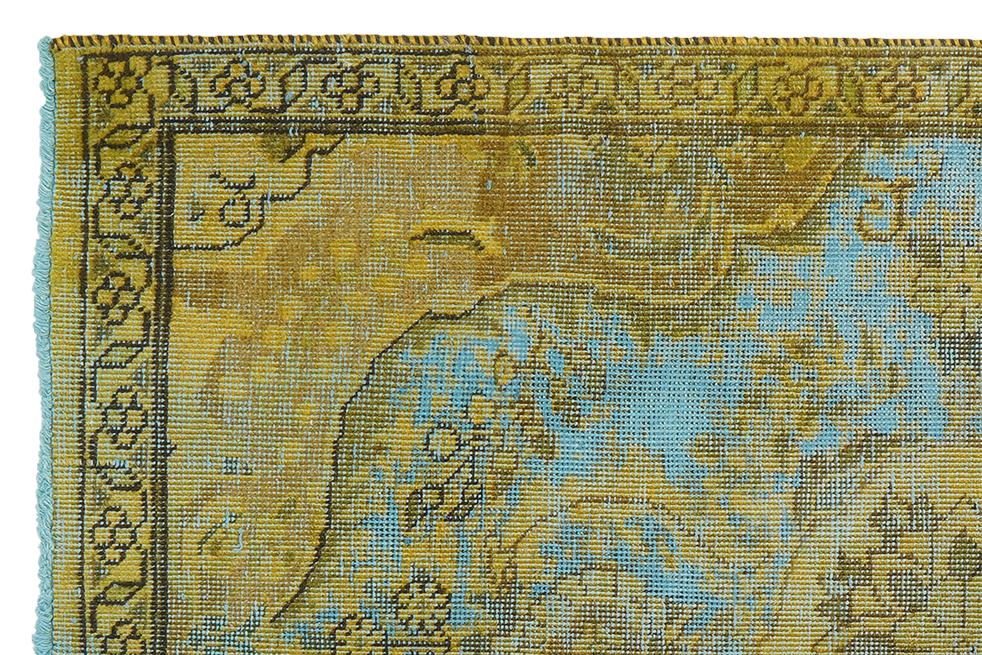 Vintage Teppich Grün 1