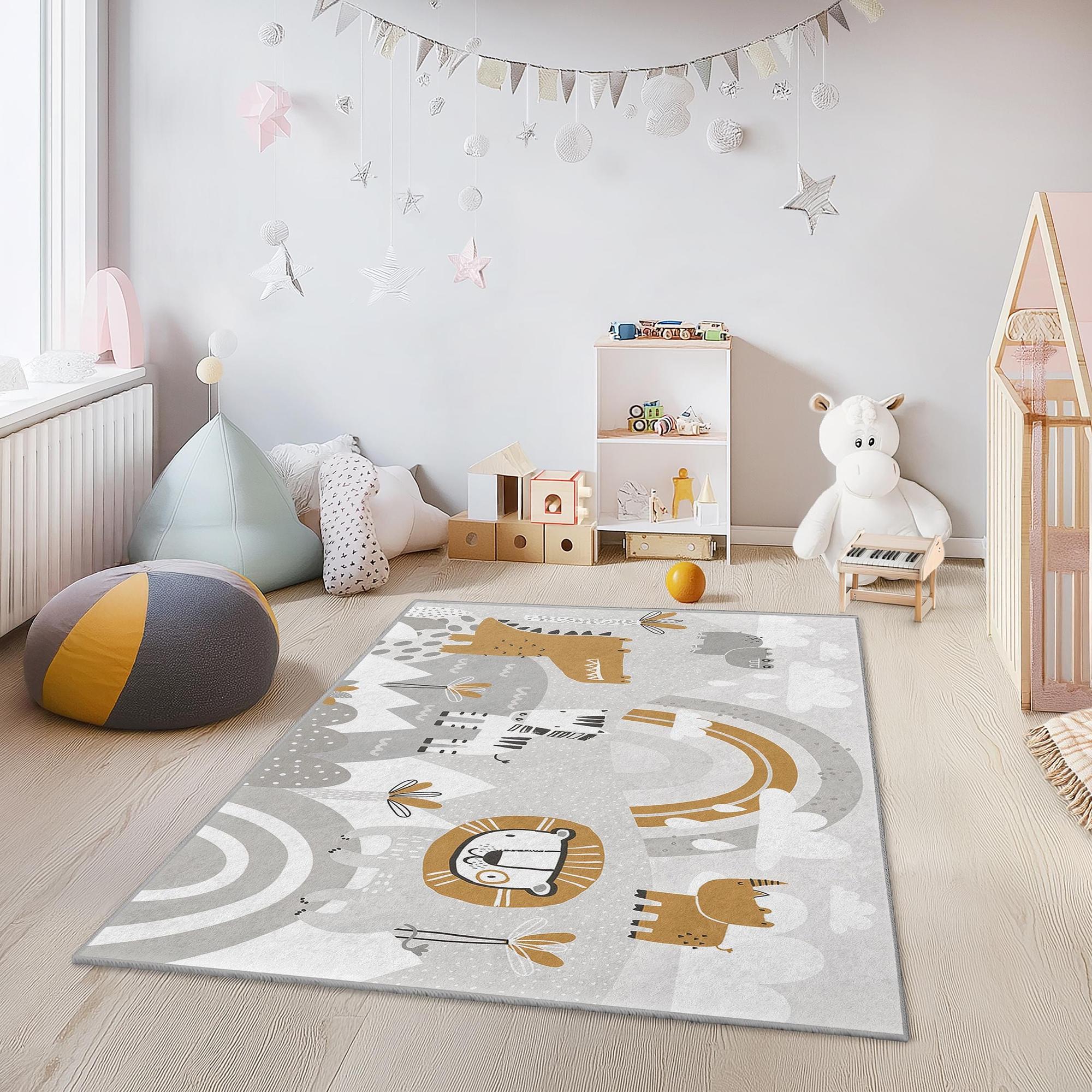 Safari Avventura Tappeto per bambini Multicolore 80x300cm 2