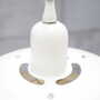 Vintage pendant lamp metal white 1970s 2
