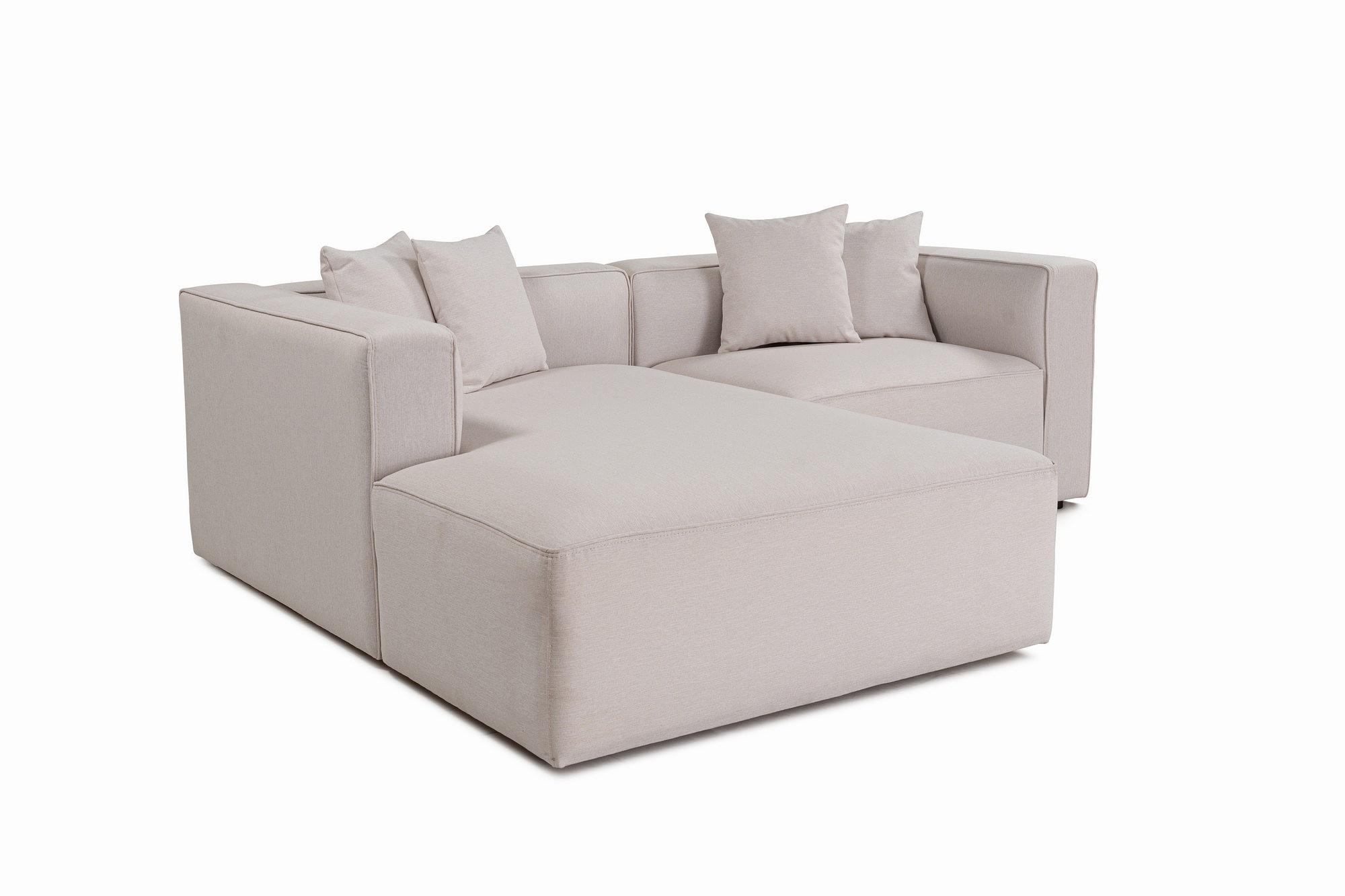 Mora Ecksofa Rechts Beige 3