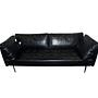 UTILITY 3-Sitzer Sofa Leder Schwarz 1