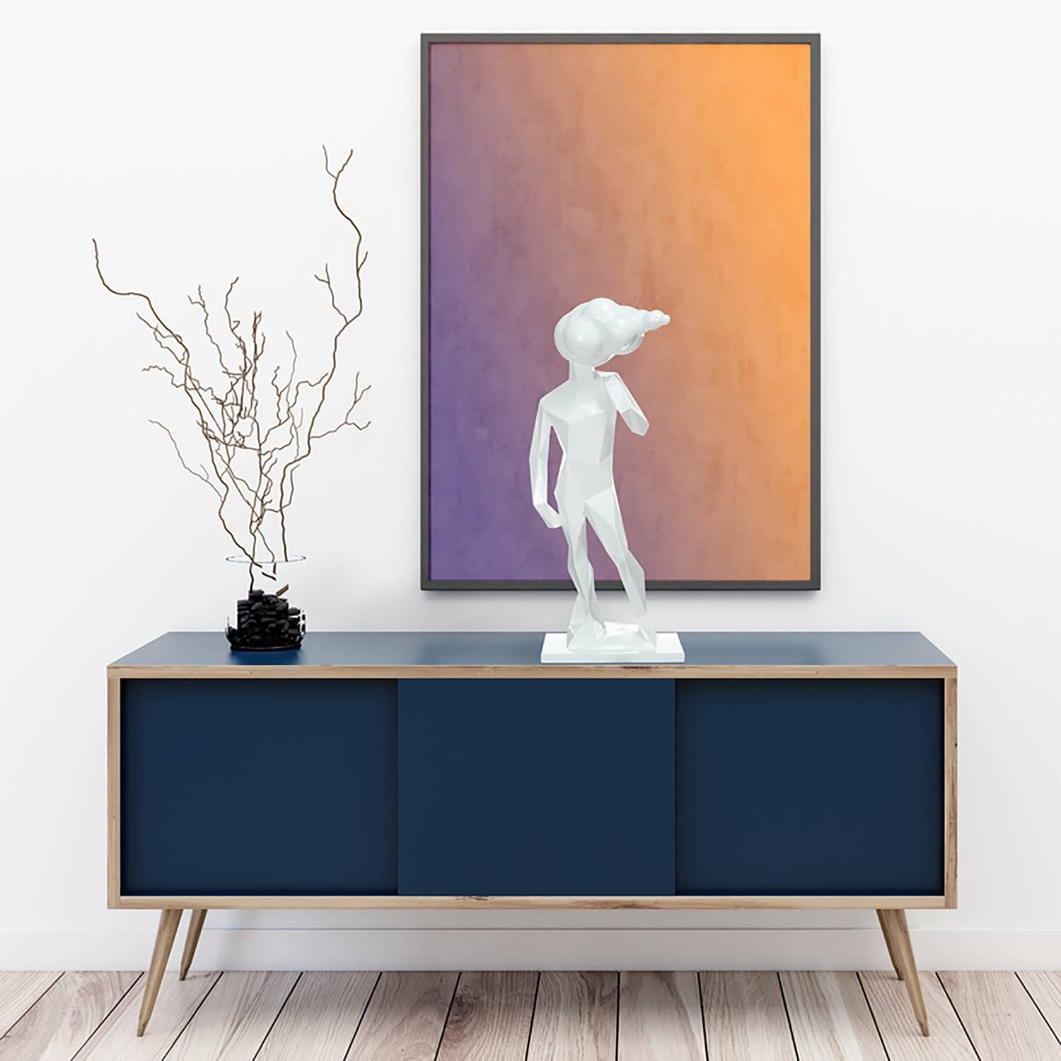 Kenya III Dekofigur Kunstharz Weiß 2