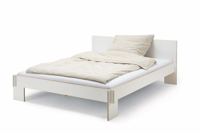Siebenschläfer Bett mit Kopfteil Weiß 0