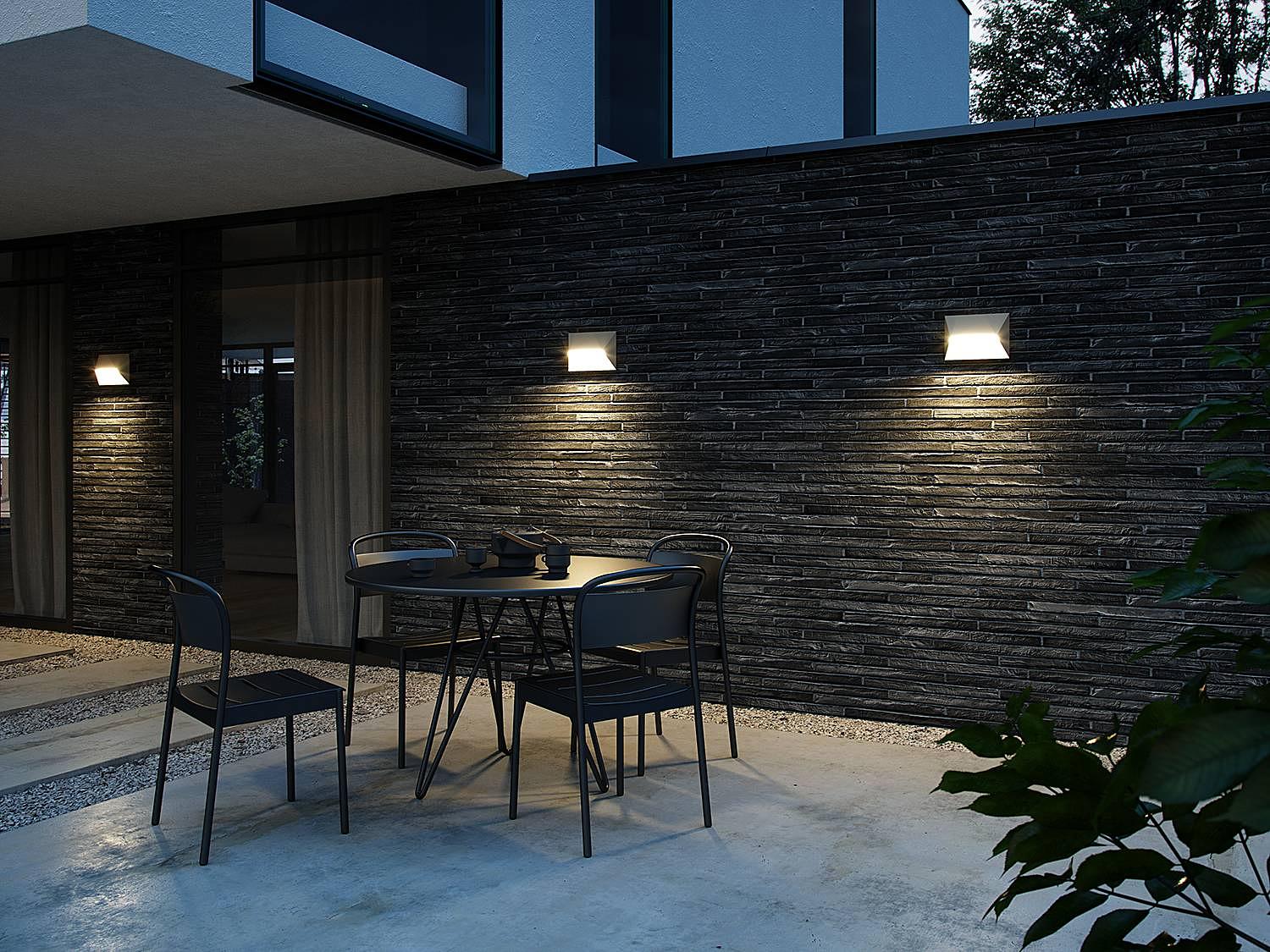 2-Flammig Wandleuchte Pontio Aluminium Beige 2