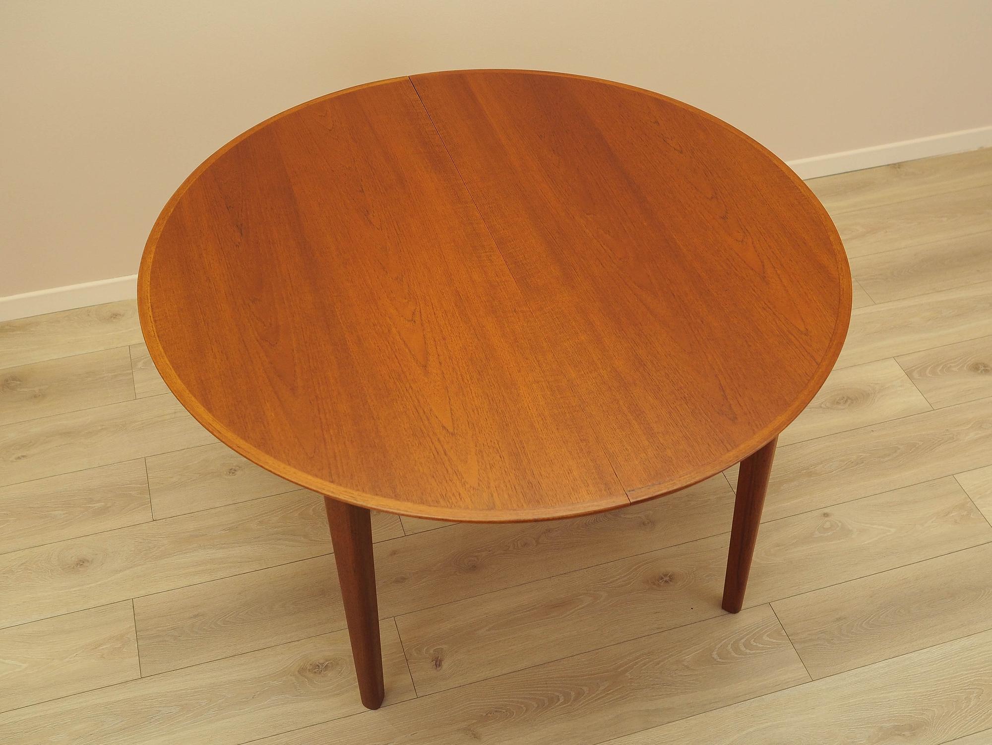 Rundertisch Teak Braun 6