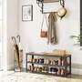 Shoe rack Metal Brown Black 3