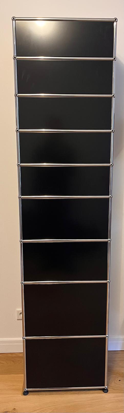 Tower Storage Unit Regal Metall Schwarz 2